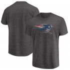 New England Patriots Majestic Big & Tall Fierce Intensity T-Shirt â€“ Heathered Charcoal