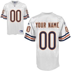 Chicago Bears Customized Personalized White Jerseys