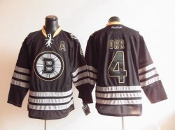 Nhl hockey Boston Bruins 4 Bobby Orr black hockey jersey