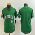 Women 2023 World Cup Mexico blank green majestic baseball jerseys (12)