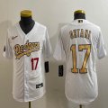 Youth MLB All-Star Nike Los Angeles Dodgers #17 Shohei Ohtani white majestic baseball jerseys-BD 03