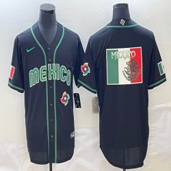 2023 World Cup Mexico blank black new majestic MLB baseball Jerseys-BD 22