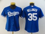 Nike Los Angeles Dodgers #35 Cody Bellinger Blue women majestic baseball Jersey