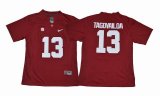 Women 2018 Season Alabama Crimson Tide 13 Tua Tagovailoa Playoff Diamond Football red Jersey