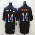 Nike Seattle Seahawks #14 D.K. Metcalf black Color Rush Limited Jersey Rainbow version