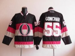 Ottawa Senators #55 Sergei Gonchar Black NHL jerseys