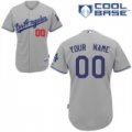 Los Angeles Dodgers Home Custom gray MLB Jersey