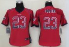 Women NEW Nike Houston Texans 23 Foster Drift Fashion Red nfl Jerseys