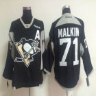 2015 Pittsburgh Penguins #71 Evgeni Malkin black Ice hockey jersey A patch