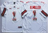 Ohio State Buckeyes Braxton Miller #1 white fashion college football jersey(1)