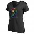 Women's Boston Red Sox Fanatics Branded Pride Black T-Shirt