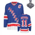 2014 stanley cup Rangers #11 MESSIER Blue Home Jersey