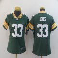 Women Nike Green Bay Packers #33 Aaron Jones green Nike Color Rush Limited Jersey