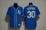 Kansas Royals Yordano Ventura #30 blue Flexbase Authentic Collection Jersey