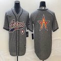 Nike Houston Astros blank Hemp grey majestic baseball jerseys Joint name -BD 03