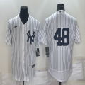 Nike New York Yankees #48 White Flexbase Authentic Collection Jersey