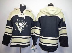 Pittsburgh Penguins blank Black NHL Hooded Sweatshirt