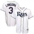 Tampa Bay Rays LONGORIA 3# white mlb jerseys