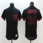 2016 Washington Nationals #34 Bryce Harper black Flexbase Authentic Collection Jersey