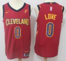 Nike Cleveland Cavaliers Kevin Love #0 red nba basketball jersey