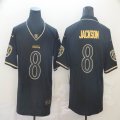 Nike Baltimore Ravens #8 Lamar Jackson black gold Color Rush Limited Jersey