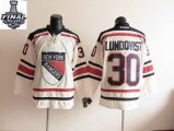 2014 stanley cup Rangers #30 Henrik Lundqvist Cream NHL Jerseys