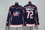 Women adidas Columbus Blue Jackets #72 Sergei Bobrovsky dark blue ice hockey jersey