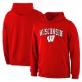 Fanatics Branded Wisconsin Badgers Red Campus Pullover Hoodie