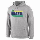 2018 World cup Brazil Fanatics Branded Devoted Pullover Hoodie - Heather Gray