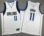 Youth Nike Dallas Mavericks #11 Kyrie Irving white nba jersey -XD