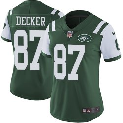 Women Nike New York Jets Eric Decker #87 Green Color Rush Limited Jersey