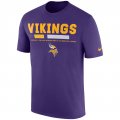 Minnesota Vikings Nike Sideline Legend Staff Performance T-Shirt - Purple