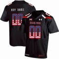 Custom Texas Tech black NCAA Football Jerseys 01