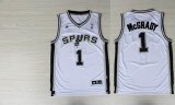 San Antonio Spurs #1 McGrady White NBA Revolution 30 Jerseys