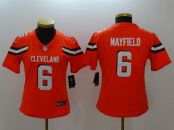 Youth Browns #6 Baker Mayfield orange Nike Color Rush Limited Jerseys