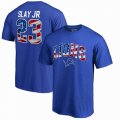 Darius Slay Jr Detroit Lions NFL Pro Line by Fanatics Branded Banner Wave Name & Number T-Shirt â€“ Royal