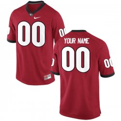 Customized Georgia Bulldogs red College Football Limited Jerseys