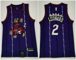 Nike Toronto Raptors #2 Kawhi Leonard purple Stitched NBA Jersey-HL