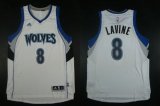 Minnesota Timberwolves #8 Zach LaVine White Home Stitched NBA Jerseys