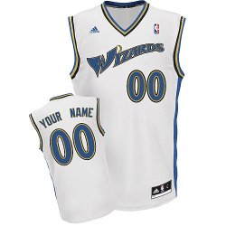 Washington Wizards Custom white adidas Home Jersey for sale