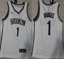 Nike Brooklyn Nets #1 Mikal Bridges white NBA basketball Jersey