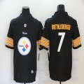 Nike Pittsburgh Steelers #7 Ben Roethlisberger black Color Rush Limited Jerseys-BD