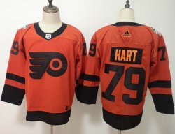 Adidas Philadelphia Flyers #79 Carter Hart orange hockey jersey