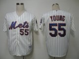 MLB Jerseys New York Mets 55 Young Cream