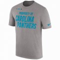 Men's Carolina Panthers Nike Heather Gray Sideline Property Of Facility T-Shirt