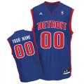 Detroit Pistons Custom blue adidas Road Jersey for sale