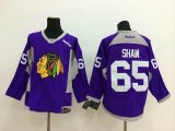 2014 new Reebok Chicago Blackhawks Andrew Shaw 65# purple ice hockey jerseys