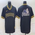 Nike San Diego Padres blank black majestic baseball jerseys big logo