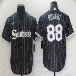 Nike Chicago White Sox #88 Luis Robert black Majestic baseball jerseys city version-BD