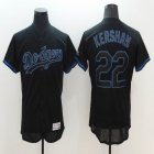 2016 Los Angeles Dodgers #22 Clayton Kershaw black Flexbase Authentic Collection Jersey